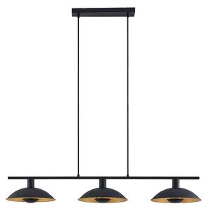 Lustră Pendul Lindby, Narisara, reglabil, Negru, Camera de zi, Metal, Modern