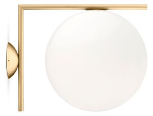 Lampă de perete FLOS, IC C/W2, reglabil, Auriu / Alamă, Camera de zi, Metal, Design