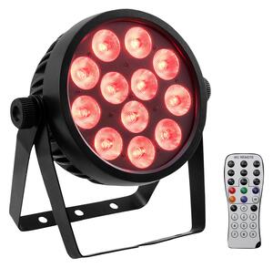 Steinigke Showtechnic EUROLITE LED 4C-12 Silent Slim Spot proiector LED, reglabil, Negru, Metal