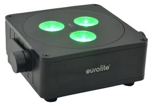 Steinigke Showtechnic EUROLITE Baterie Flat Light 3 LED Spot 24W IP65, reglabil, Negru, Metal