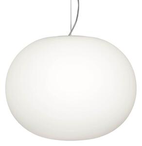 Lustră Pendul FLOS, GLO-BALL, reglabil, Alb, Camera de zi, Sticlă, Design