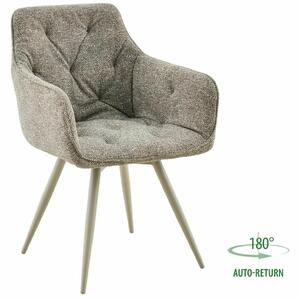 Scaun de dining rotativ MORIX, bej inchis / casmir LEO 32