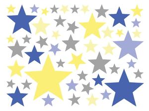 Set 50 autocolante Ambiance Stars Blue and Yellow