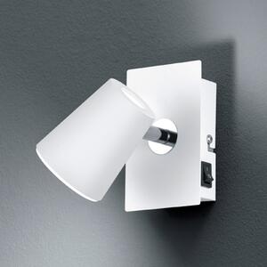 Trio Lighting Spot de perete cu LED alb Narcos cap pivotant, Alb, Camera de zi / sufragerie, Metal, Modern