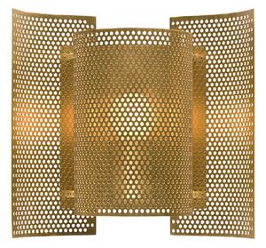 Lampă de perete Northern, Butterfly perforated, reglabil, Auriu / Alamă, Camera de zi, Metal, Design