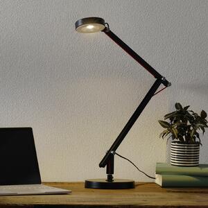 Trio Lighting Lampă LED multifuncțională neagră Amsterdam, Negru, Studiu / Birou, Metal, Modern, Corpuri de iluminat cu clemă / cu fișă