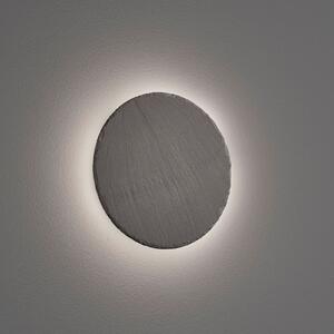 Trio Lighting Aplică de perete LED Raven din ardezie, rotundă, reglabil, Negru, Camera de zi / sufragerie, Piatră, Modern