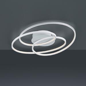 Trio Lighting Plafonieră LED Gale, 60 cm, alb mat, reglabil, Alb, Camera de zi / sufragerie, Metal, Modern