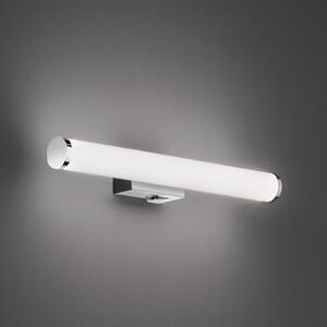 Trio Lighting Aplică de perete Mattimo LED, lățime 40 cm, crom, întrerupător, Metalic, Baie, Plastic, Modern