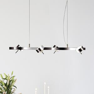 Top Light PUK QUARTETT lampă suspendată, crom, reglabil, Metalic, Camera de zi / sufragerie, Metal, Design