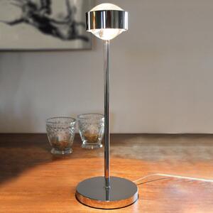 Top Light Lampă de masă Puk Eye, crom lucios, Gri, Camera de zi / sufragerie, Metal, Design