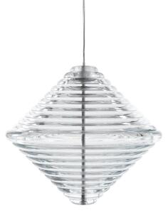 Lustră Pendul Tom Dixon, Press Cone, reglabil, Transparent, Camera de zi, Sticlă, Design