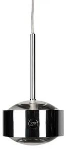 Top Light Lampă suspendată Puk Maxx Drop Solo, crom mat, reglabil, Gri, Camera de zi / sufragerie, Metal, Modern