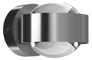 Top Light Puk Mini Wall LED 2x8W Lentile clare, crom mat, reglabil, Gri, Camera de zi / sufragerie, Metal, Design