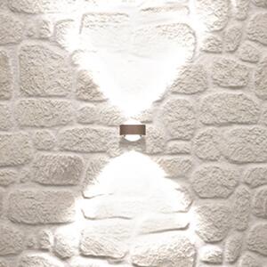 Top Light Puk Mini Wall LED 2x8W lentile transparente, nichel mat, reglabil, Gri, Camera de zi / sufragerie, Metal, Design