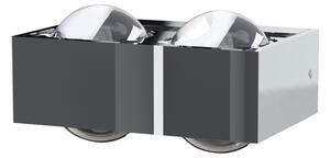 Top Light Lampă de perete Focus 150, 4x lentile transparente, 2xG9, cromat, reglabil, Metalic, Camera de zi / sufragerie, Metal, Design