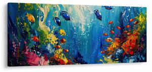 Tablou - Pictura lumii subacvatice (120x50 cm)