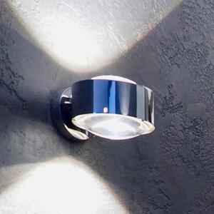 Top Light Puk Maxx Wall, LED, lentile transparente, cromat, reglabil, Metalic, Camera de zi / sufragerie, Metal, Design