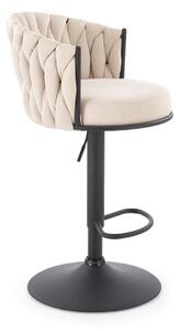 Scaun bar Houston 2016, Negru, Bej, 90x53x53cm, 19 kg