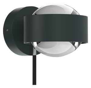 Top Light Puk Mini Wall+ G9 lentile transparente antracit mat/cromo, reglabil, Negru, Camera de zi / sufragerie, Metal, Design