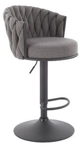 Scaun bar Houston 2016, Negru, Gri, 90x53x53cm, 19 kg