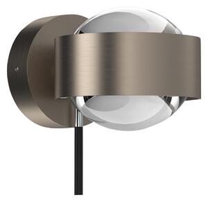 Top Light Puk Mini Wall+, G9, lentile transparente, nichel mat, reglabil, Metalic, Camera de zi / sufragerie, Metal, Design