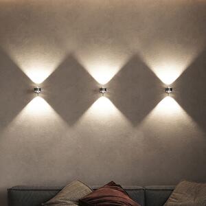 Top Light Puk Mini Wall+, G9, lentile transparente, crom, reglabil, Metalic, Camera de zi / sufragerie, Metal, Design