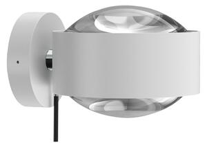 Top Light Puk Maxx Wall+ LED, lentile transparente, alb mat/cromatic, reglabil, Alb, Camera de zi / sufragerie, Metal, Design
