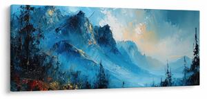 Tablou - Pictura munților (120x50 cm)