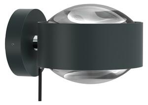 Top Light Puk Maxx Wall+, G9, lentile transparente, antracit/chrom, reglabil, Negru, Camera de zi / sufragerie, Metal, Design