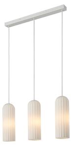 Lustră Pendul Nordlux, Miella, reglabil, Alb, Sala de mese, Sticlă