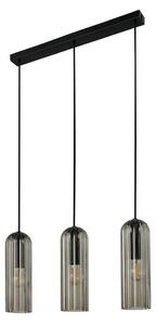 Lustră Pendul Nordlux, Miella, reglabil, Negru, Sala de mese, Sticlă