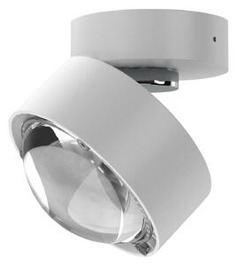 Top Light Puk Mini Move LED, lentilă transparentă, alb mat/cromatic, reglabil, Alb, Camera de zi / sufragerie, Metal, Design
