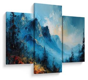 Tablou - Pictura munților (90x60 cm)