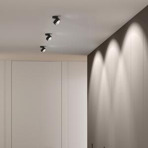 Top Light Puk Mini Move LED, lentilă transparentă, negru mat/cromatic, reglabil, Negru, Camera de zi / sufragerie, Metal, Design