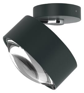 Top Light Puk Maxx Move Spot LED, lentilă transparentă, antracit mat, reglabil, Negru, Camera de zi / sufragerie, Metal, Design