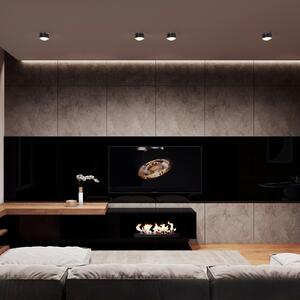 Top Light Puk Maxx One 2 LED spot cu lentile transparente, antracit mat, reglabil, Negru, Camera de zi / sufragerie, Metal, Design