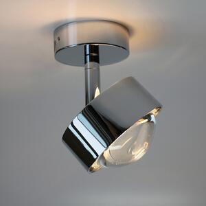 Top Light Puk Mini Turn LED cu LED-uri lentilă de spot clar 1fl crom, reglabil, Metalic, Camera de zi / sufragerie, Metal, Design