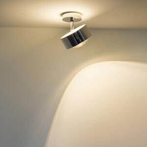 Top Light Puk Maxx Turn LED spot cu lentilă transparentă 1fl chrome, reglabil, Metalic, Camera de zi / sufragerie, Metal, Design