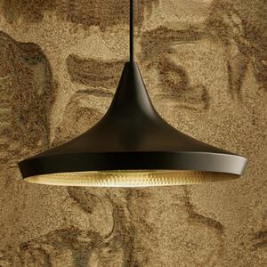 Tom Dixon Beat Wide lampă suspendată LED, negru, reglabil, Negru, Camera de zi / sufragerie, Metal, Design
