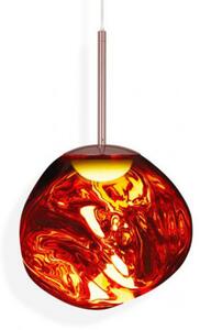 Tom Dixon lampă suspendată LED Melt Mini, Ø 28 cm, cupru, reglabil, Cupru, Camera de zi / sufragerie, Plastic, Design