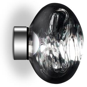 Tom Dixon Aplică LED Melt Surface Mini, Ø 30 cm, crom, reglabil, Metalic, Camera de zi / sufragerie, Plastic, Design