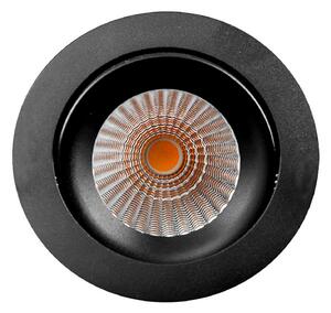 The Light Group SLC DL04 LED de încastrat negru 3.000 K, reglabil, Negru, Camera de zi / sufragerie, Metal, Modern, Corpuri de iluminat încastrate rotunde
