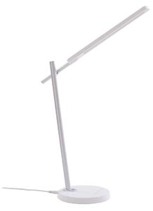 Lampă de masă Lindby, Valtorin, reglabil, Alb, Studiu / Birou, Plastic, Modern