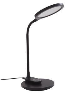Lampă de masă Lindby, Valtaria, reglabil, Negru, Studiu / Birou, Plastic, Modern