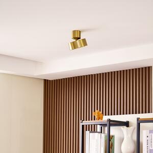 Plafoniere Lindby, Nivoria, Auriu / Alamă, Camera de zi, Aluminiu, Modern