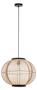 Lustră Pendul Lindby, Aurinil, reglabil, Lemn, Camera de zi, Țesătură / Textil, Casă de țară / Rustic