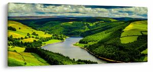 Tablou - Peisaj verde (120x50 cm)