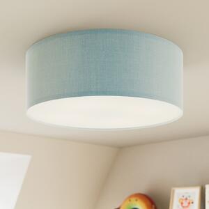 TK Lighting Plafonieră Rondo Kids, Ø 38 cm, albastru, reglabil, Albastru, Camera copiilor, Țesătură / Textil, Modern