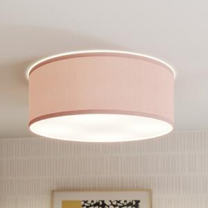 TK Lighting Plafonieră Rondo Kids, Ø 38 cm, roz, reglabil, Roz / Rosé, Camera copiilor, Țesătură / Textil, Modern